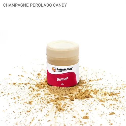 Corante de Biscuit - 75.700 - Champagne Candy 4g - Saramanil