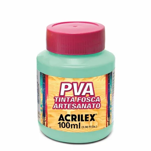 Tinta Plástica PVA - 100ml - Verde Água - 821 - Acrilex