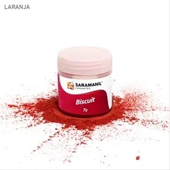 Corante de Biscuit - 75.004 - Laranja 7g - Saramanil