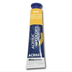 Acrylic Colors - 20ml - Amarelo Escuro - 302 - Acrilex