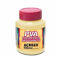 Tinta Plástica PVA - 100ml - Palha - 834 - Acrilex