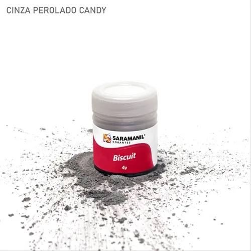 Corante de Biscuit - 75.711 - Cinza 4g - Saramanil