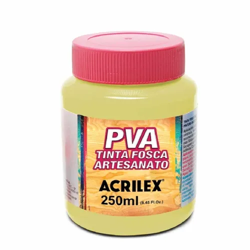 Tinta Plástica PVA - 250ml - Marfim - 529 - Acrilex