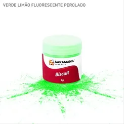 Corante de Biscuit - 75.034 -  Fluor Perol - Verde 7g - Saramani
