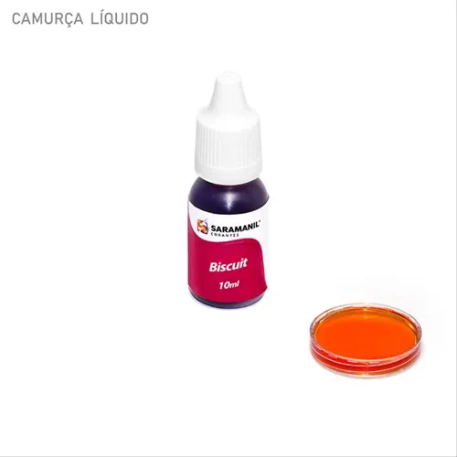 Corante Líquido para Biscuit - 85.027 - Camuça 10ml - Saramanil