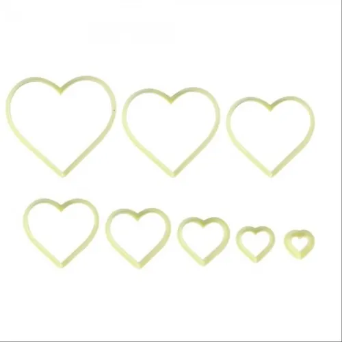 Cortador - Coração Liso - 8 peças - Bluestar