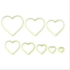 Cortador - Coração Liso - 8 peças - Bluestar