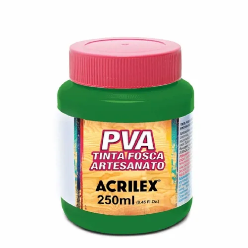 Tinta Plástica PVA - 250ml - Verde Musgo - 513 - Acrilex