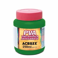 Tinta Plástica PVA - 250ml - Verde Musgo - 513 - Acrilex