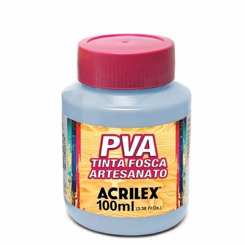 Tinta Plástica PVA - 100ml - Azul Hortênsia - 579 - Acrilex