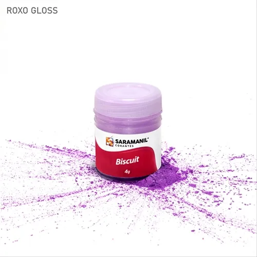 Corante de Biscuit - 75.855 - Gloss Roxo 4g - Saramanil