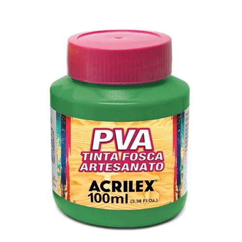 Tinta Plástica PVA - 100ml - Verde Vivo - 558 - Acrilex