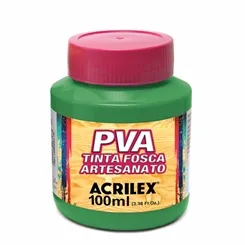 Tinta Plástica PVA - 100ml - Verde Vivo - 558 - Acrilex