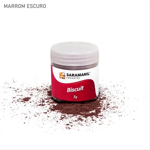 Corante de Biscuit - 75.094 - Marrom Escuro 7g - Saramanil