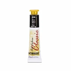 Tinta Óleo - 37ml - Preto - 320 - Acrilex