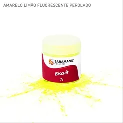Corante de Biscuit - 75.031 -  Fluor Perol - Amarelo 7g - Saramani