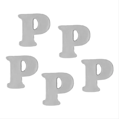 Resina Letra P - 5 Peças