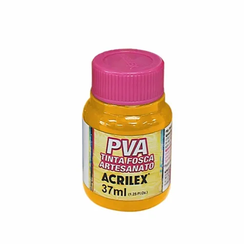 Tinta Plástica PVA - 37ml - Amarelo Cadmio - 536 - Acrilex