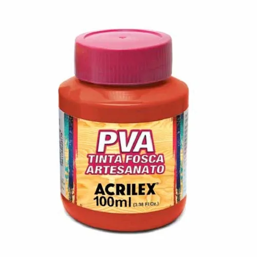Tinta Plástica PVA - 100ml - Romã - 827 - Acrilex