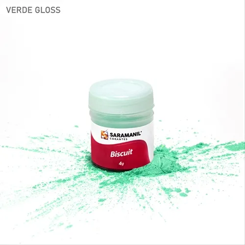 Corante de Biscuit - 75.854 - Gloss Verde 4g - Saramanil