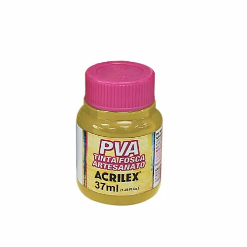 Tinta Plástica PVA - 37ml - Ouro Ocre - 573 - Acrilex