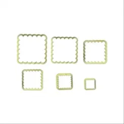 Cortador - Quadrado Babado - 6 peças - Bluestar