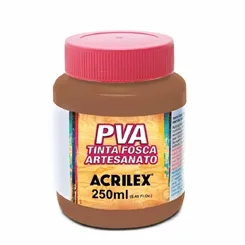 Tinta Plástica PVA - 250ml - Marrom - 531 - Acrilex