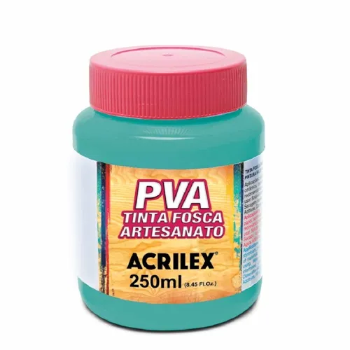 Tinta Plástica PVA - 250ml - Turquesa - 577 - Acrilex