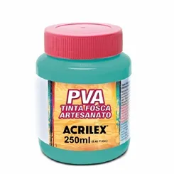 Tinta Plástica PVA - 250ml - Turquesa - 577 - Acrilex