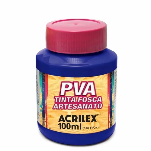 Tinta Plástica PVA - 100ml - Azul Turqueza - 501 - Acrilex
