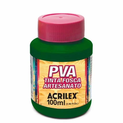 Tinta Plástica PVA - 100ml - Verde Musgo - 513 - Acrilex