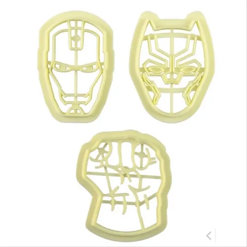 Cortador - Kit Heróis - Cód. 3 - 3 Peças - Bluestar