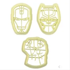 Cortador - Kit Heróis - Cód. 3 - 3 Peças - Bluestar