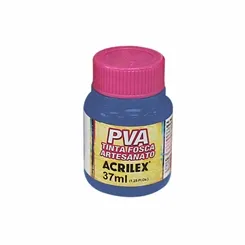 Tinta Plástica PVA - 37ml - Azul Turquesa - 501 - Acrilex