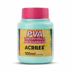 Tinta Plástica PVA - 250ml - Verde Água - 821 - Acrilex