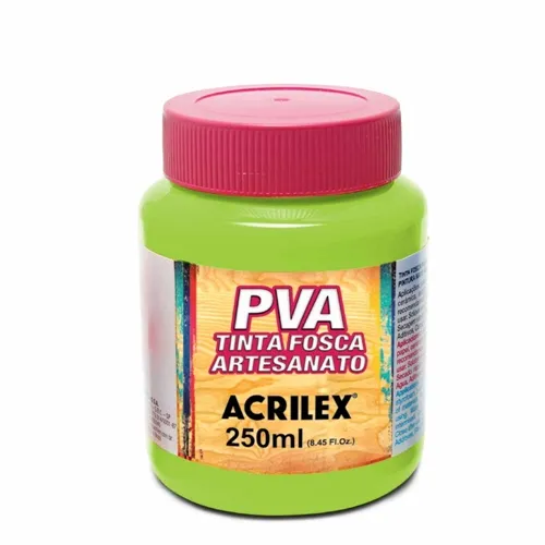 Tinta Plástica PVA - 250ml - Verde Maçã - 802 - Acrilex