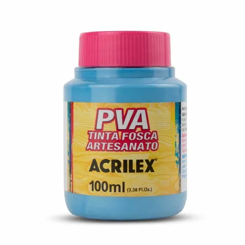 Tinta Plástica PVA - 100ml - Azul Inverno - 584 - Acrilex