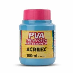 Tinta Plástica PVA - 100ml - Azul Inverno - 584 - Acrilex