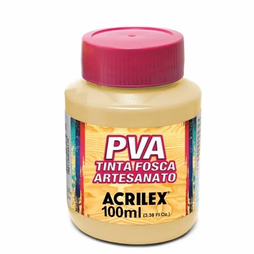 Tinta Plástica PVA - 100ml - Amarelo Pele - 538 - Acrilex