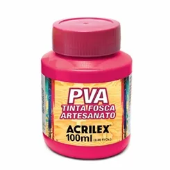 Tinta Plástica PVA - 100ml - Rosa Escuro - 542 - Acrilex