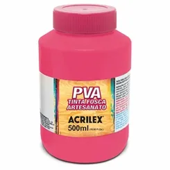 Tinta Plástica PVA - 500ml - Rosa Escuro - 542 - Acrilex