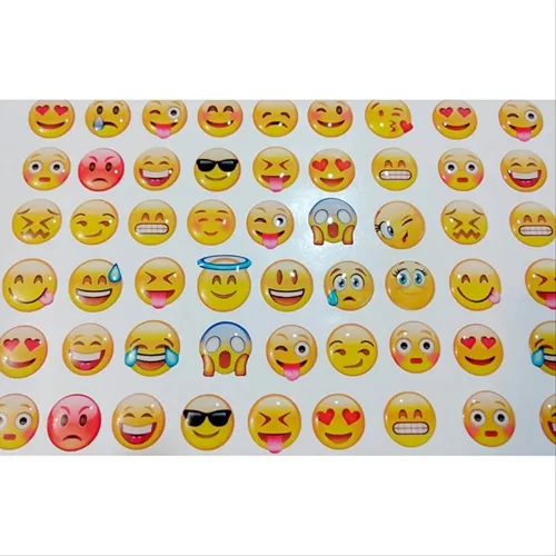 Emojis - P - Cartela c/ 54 unidades - Monicarts