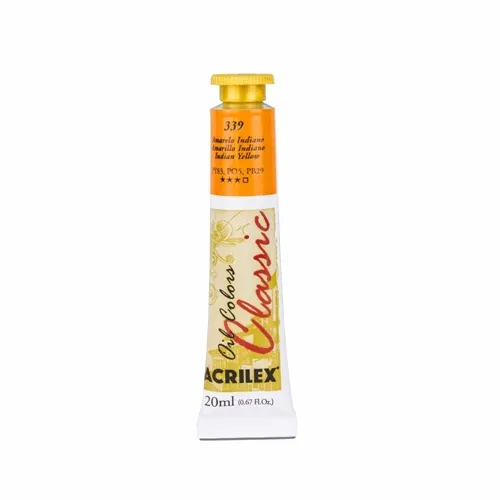 Tinta Óleo - 20ml - Amarelo Indiano - 339 - Acrilex