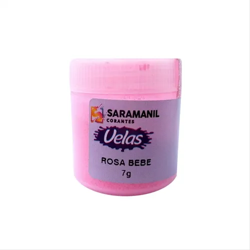 Corante para Velas - 33.025 - Rosa Bebe 7g - Saramanil