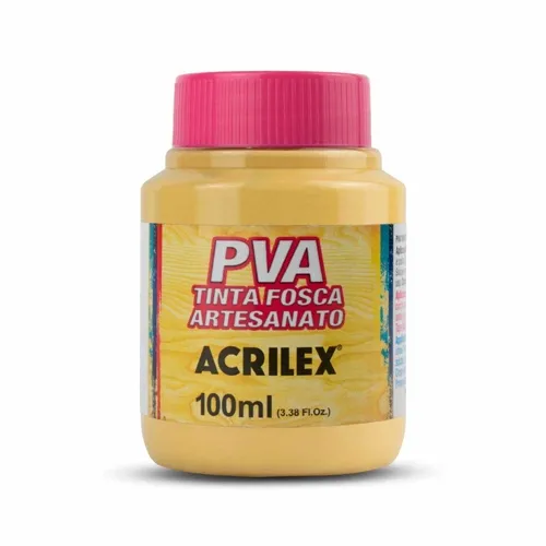 Tinta Plástica PVA - 250ml - Camurça - 525 - Acrilex