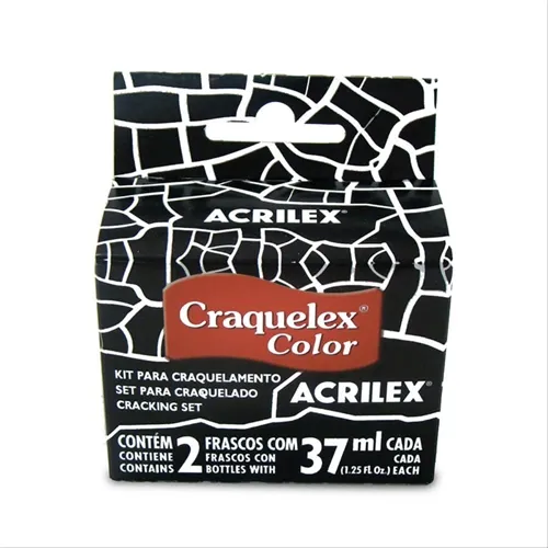 Craquelex Color - 37ml - Preto - 520 - Acrilex