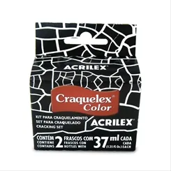 Craquelex Color - 37ml - Preto - 520 - Acrilex