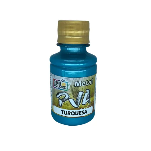Tinta PVA Metal 100ml - Azul Turqueza - 7971 - True Colors