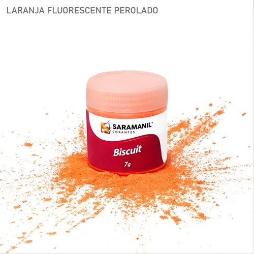 Corante de Biscuit - 75.032 -  Fluor Perol - Laranjal 7g - Saramani