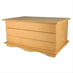 Cômoda Média C/Pé - 3 Gavetas - 32x20x16cm